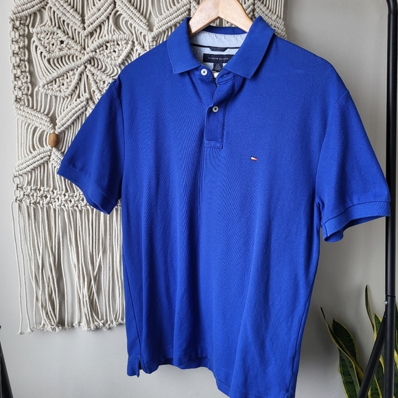 Tommy Hilfiger Other - Tommy Hilfiger Royal Blue Short Sleeve Preppy Basic Polo Shirt